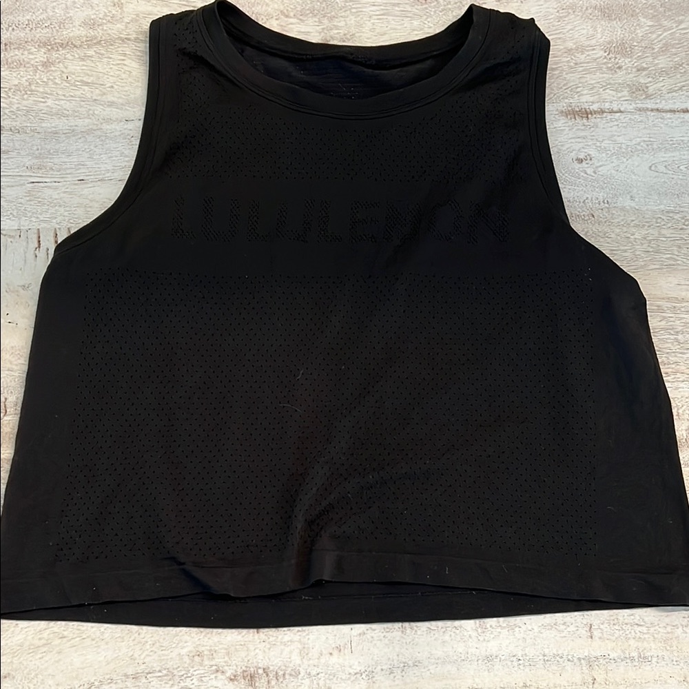 lululemon athletica Women's Black Tank Top